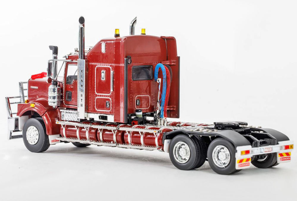 KENWORTH C509 PRIME MOVER revised version whitered burgundy   Very detailed scale model by Collector Models