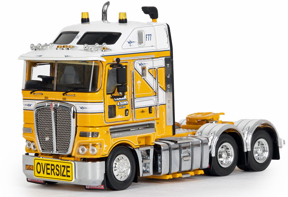 KENWORTH K200 23 CAB with Drake 5x8 DROP DECK TRAILER + 2x8 DOLLY  TJ CLARK scale model by Collector Models