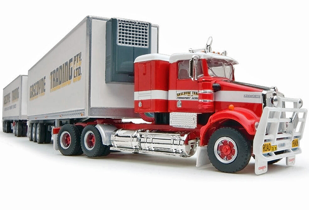 KENWORTH SAR ROADTRAIN REFER PANTECH with two TRAILERS   Gascoyne Trading scale model by Collector Models