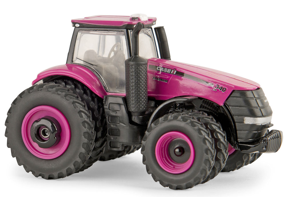 MAGNUM 340 TRACTOR with Front and Rear duals   PINK MAGNUM scale model by Collector Models