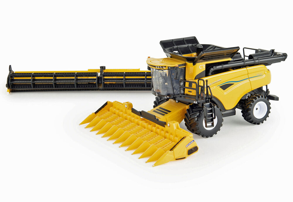 NEW HOLLAND CR890 HEADER with GRAIN FRONt 7 12 ROW CORN FRONT  Prestige series scale model by Collector Models