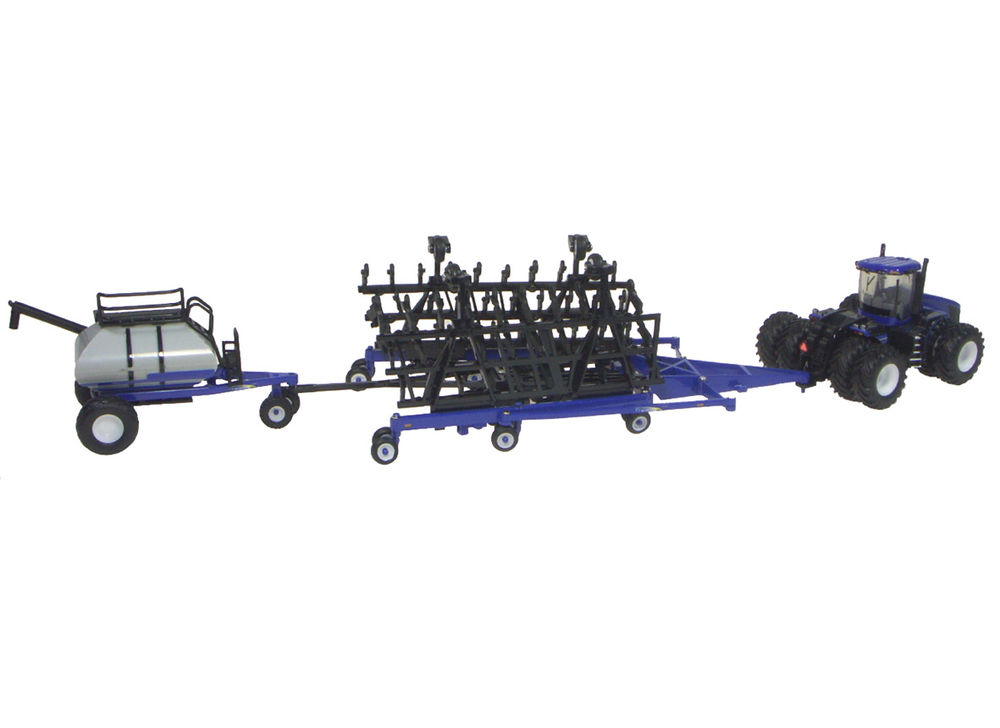 NEW HOLLAND T9670 4WD TRACTOR with Duals and NH P2070P1060 AIR SEEDER SET scale model by Collector Models