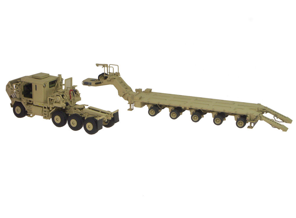OSHKOSH HET M1070 A1 TRUCK with M1000 HEAVY DUTY TRAILER  Precision quality scale model by Collector Models