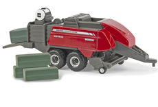 MASSEY FERGUSON 2270XD BIG SQUARE BALER with two BALES