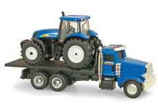 PETERBILT 367 TRAY TRUCK with NH T7030 TRACTOR