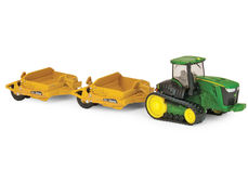 JOHN DEERE 9560RT TRACTOR with two SCRAPERS