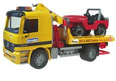 MERCEDES BENZ ACTROS BREAKDOWN TRUCK with JEEP