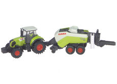 CLAAS AXION 850 TRACTOR with QUADRANT 3400 SQUARE BALER