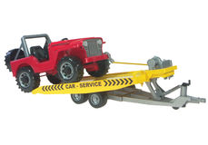 BRUDER TILT BED TRAILER with JEEP