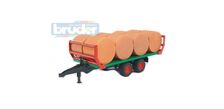 BRUDER TRAILER + 6 BALES 