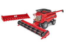 CASE/IH 8240 HEADER with 30 ft Grain & 12 row Corn fronts  Plastic Play series