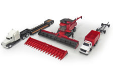 CASE/IH HEADER SET - 9250 HEADER with 40ft DRAPER FRONT, COMB TRAILER, TRUCKS