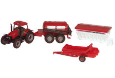 CASE/IH MXU135 TRACTOR and IMPLEMENT 5 PIECE SET
