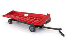 ERTL HEADER COMB TRAILER (black) with bonus corn front,  Big Farm series