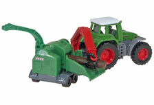 FENDT 928 VARIO TRACTOR with JENZ CHIPPER