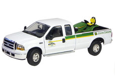 FORD F250 PICK-UP TRUCK with JD LAWN TRACTOR