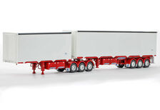 FREIGHTER MAXITRANS EZILINER B-DOUBLE SET (white/red)