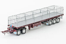 FREIGHTER MaxiTRANS ROAD TRAIN TRAILER with DOLLY (burgundy)