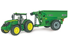 JOHN DEERE 6210R TRACTOR with GRAIN CHASER BIN (plastic BIG FARM Series)