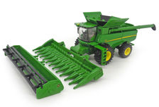 JOHN DEERE S790 HEADER w 30Ft GRAIN & 10 ROW CORN FRONTS