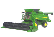 JOHN DEERE T670i HEADER with COMB TRAILER