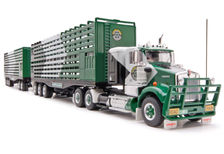 KENWORTH SAR CATTLE TRUCK ROAD TRAIN SET (McIver Transport)
