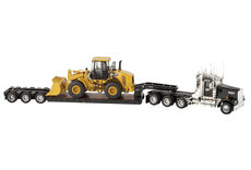 KENWORTH W900 LOW LOADER with CAT 950 WHEEL LOADER