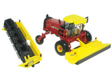 NEW HOLLAND HW365 SELF PROPELLED WINDROWEER with TWO HEADS