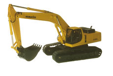 KOMATSU PC450LC HYDRAULIC EXCAVATOR with metal tracks (faded box)