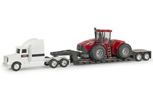 PETERBILT LOW LOADER SEMI with CASE IH STEIGER 500HD TRACTOR