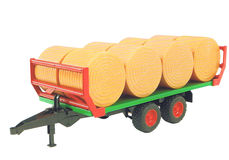BRUDER ROUND BALE TRAILER with  8 bales