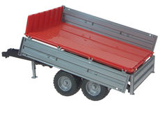 BRUDER TANDEM AXLE DROP SIDE TIPPING TRAILER