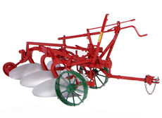 OLIVER THREE FURROW MOULDBOARD PLOUGH    High detail