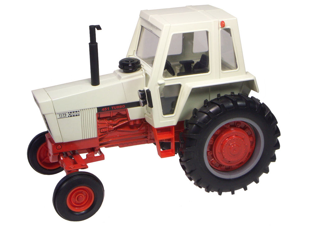 Case 1175 tractor with cab   (orange/white)   prestige series