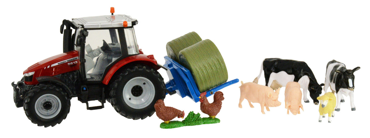 Britains Massey Ferguson 5613 Tractor Playset