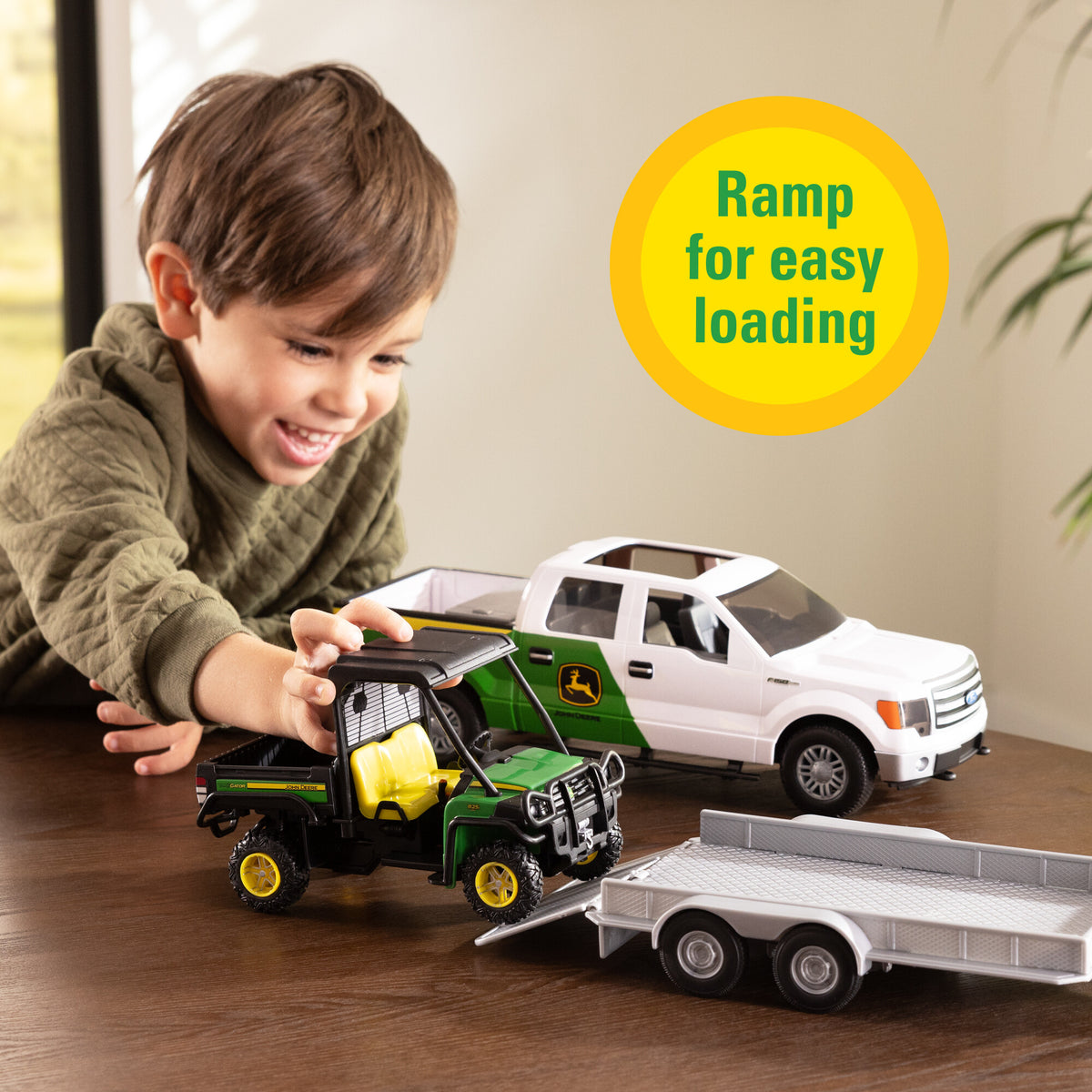John Deere Ford F-150 Ute, Trailer, & Gator