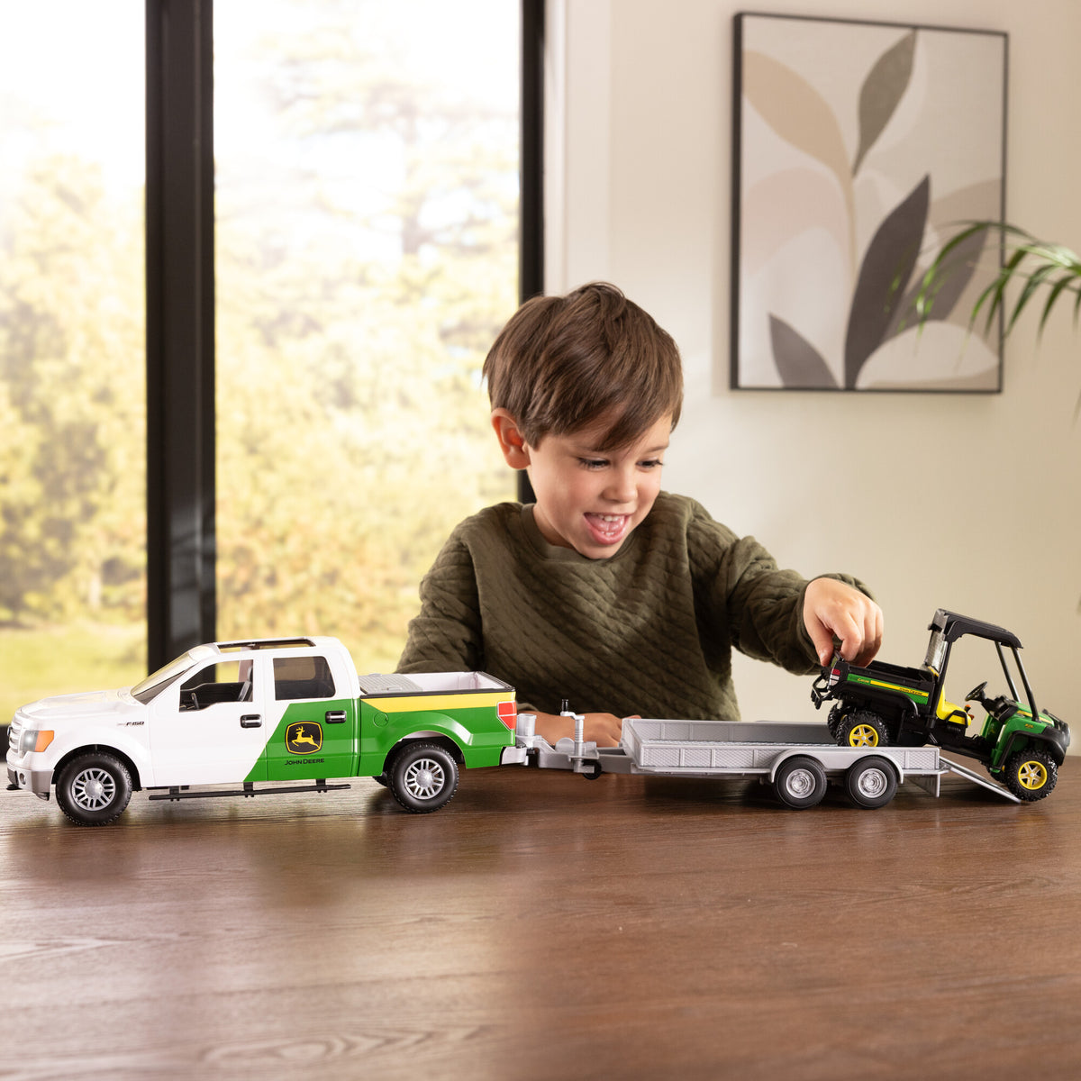 John Deere Ford F-150 Ute, Trailer, & Gator