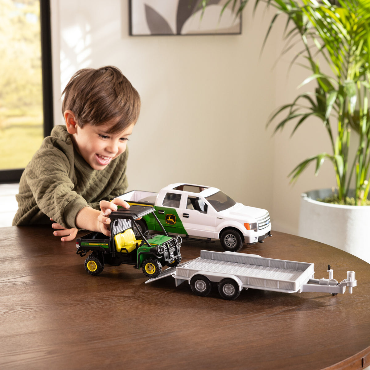 John Deere Ford F-150 Ute, Trailer, & Gator