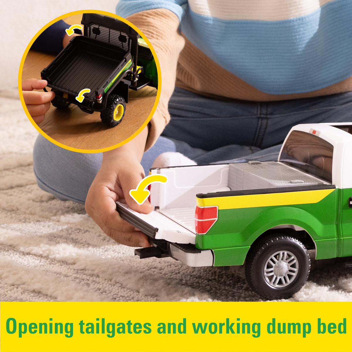 John Deere Ford F-150 Ute, Trailer, & Gator