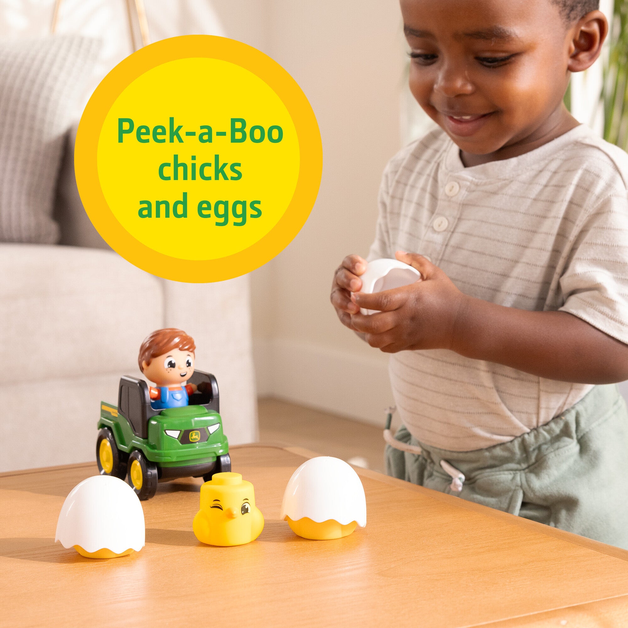 John Deere Build-a-Buddy Stacker Chicken 10pc Set