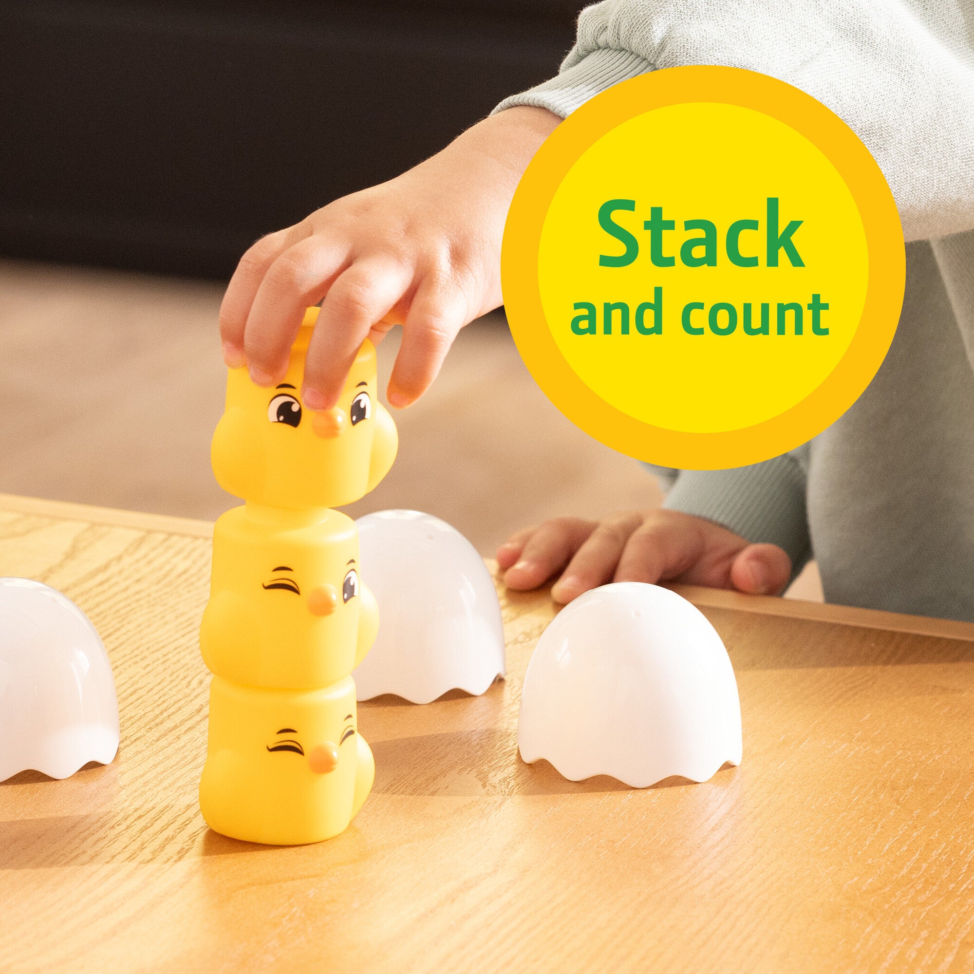 John Deere Build-a-Buddy Stacker Chicken 10pc Set