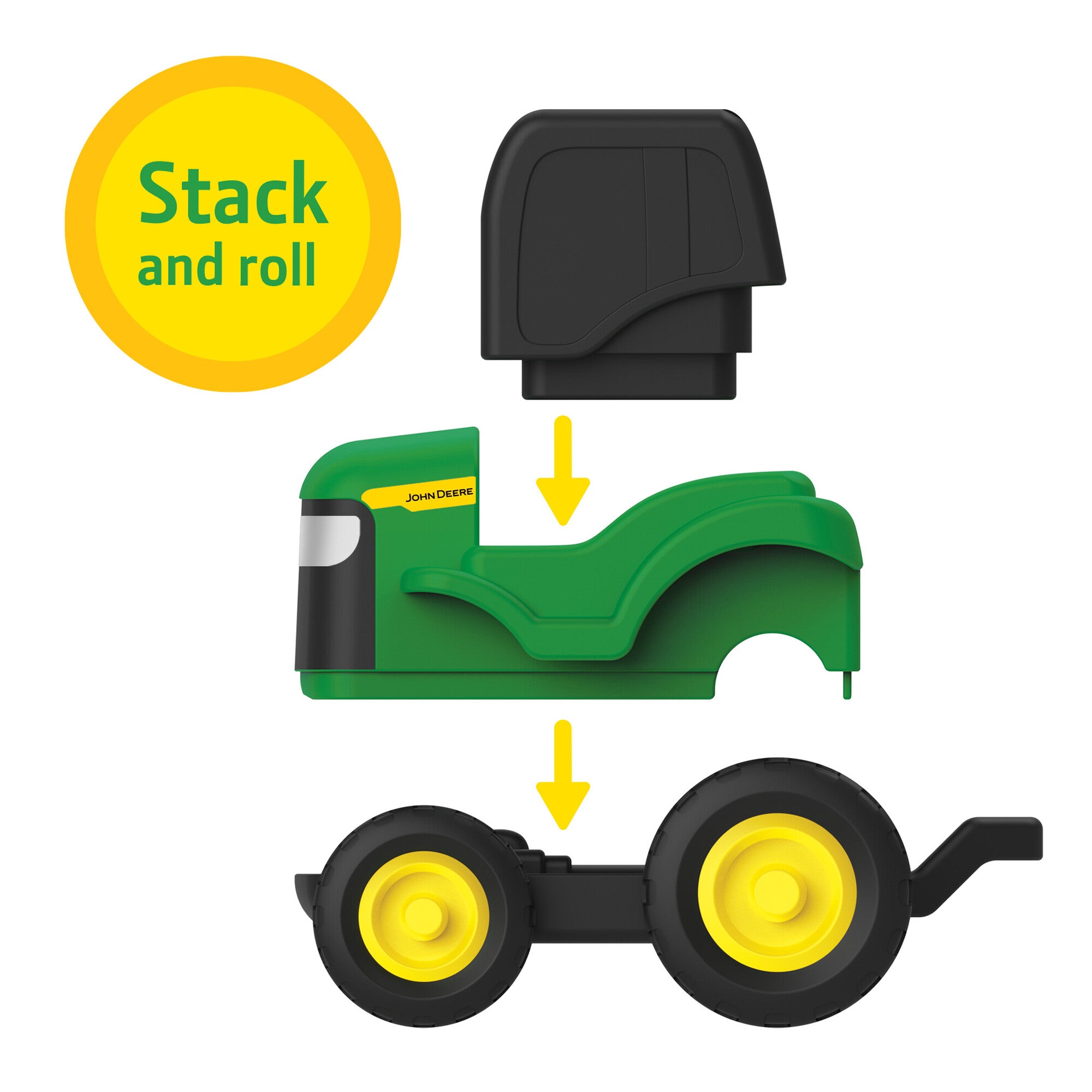 John Deere Build-a-Buddy Stacker Horses 15pc Set