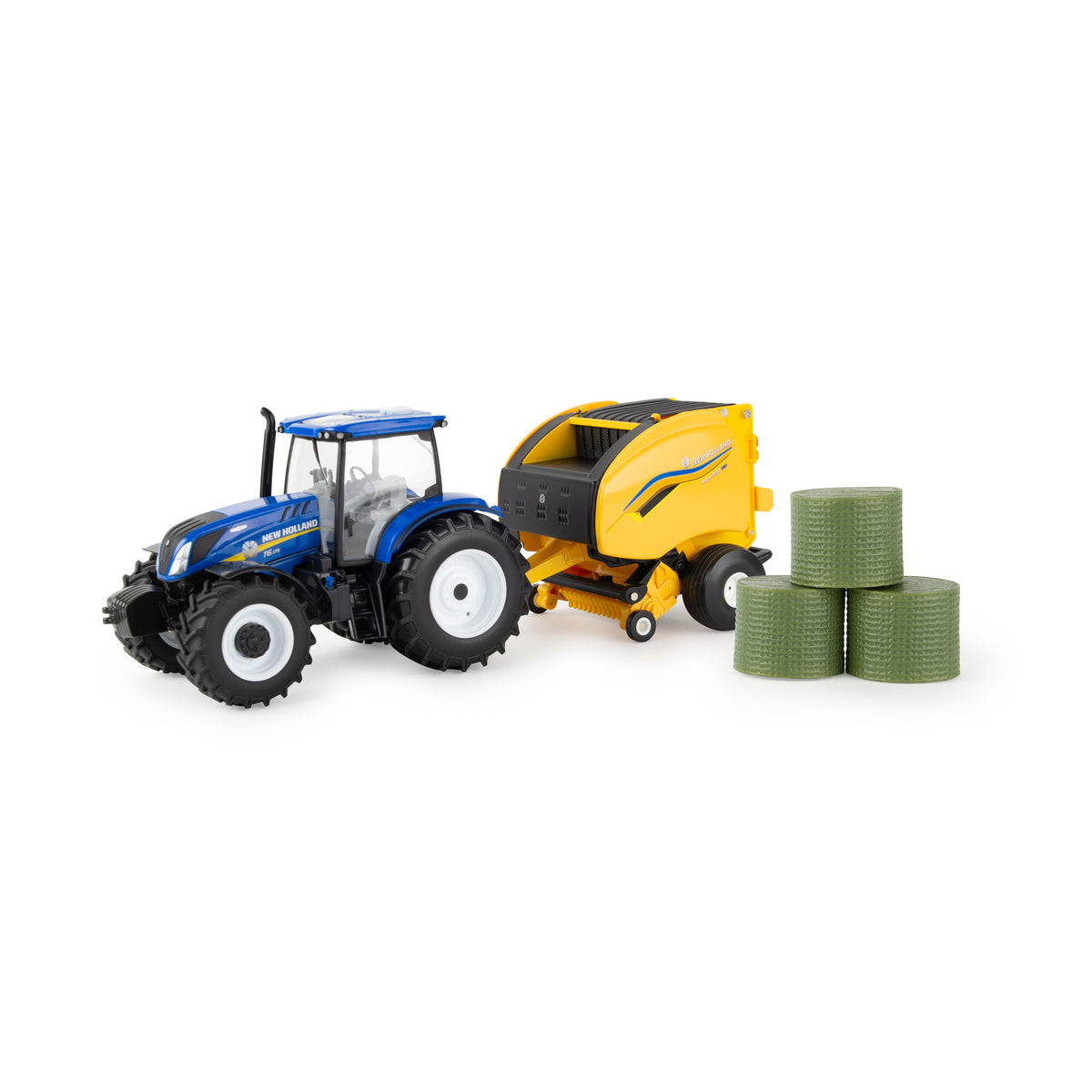 New Holland T6. 175 With NH 561 Round Baler