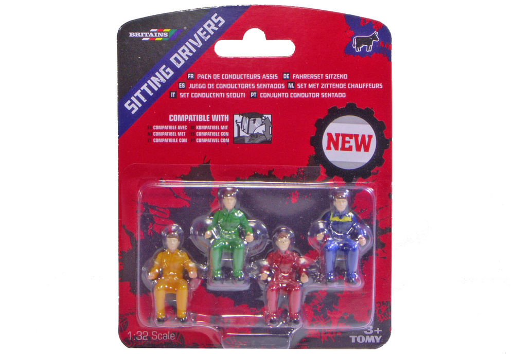 Britains drivers - seated  pack of 4
