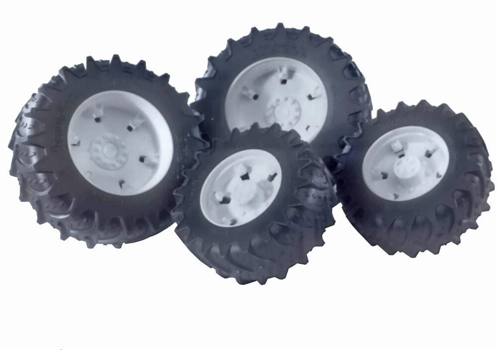 Bruder clip-on dual wheels light gray, SET/4 suit McCormick & all 3000 series