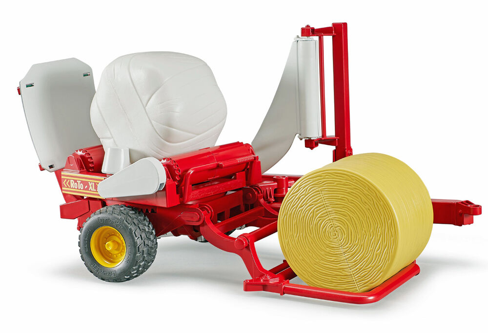 Bruder round bale wrapper for br tractors
