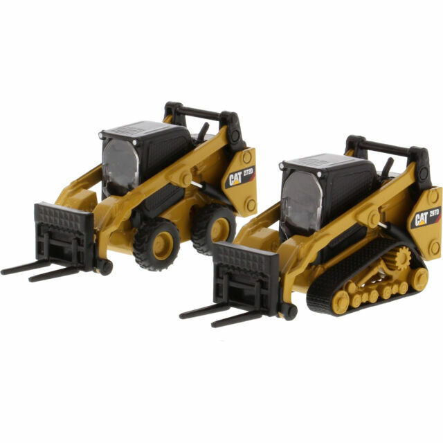 Caterpillar skid steer set with attachments