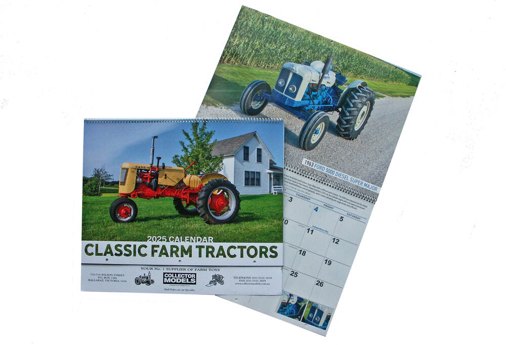 Collector Models 2025 classic farm tractor calendar price includes postage in au
