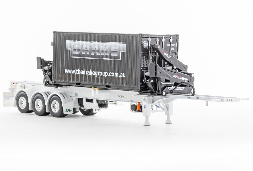 Drake o-phee box container side loader (white) with container