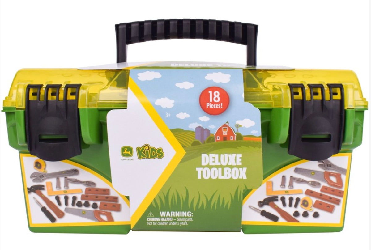 John Deere Deluxe Tool Box with Tools